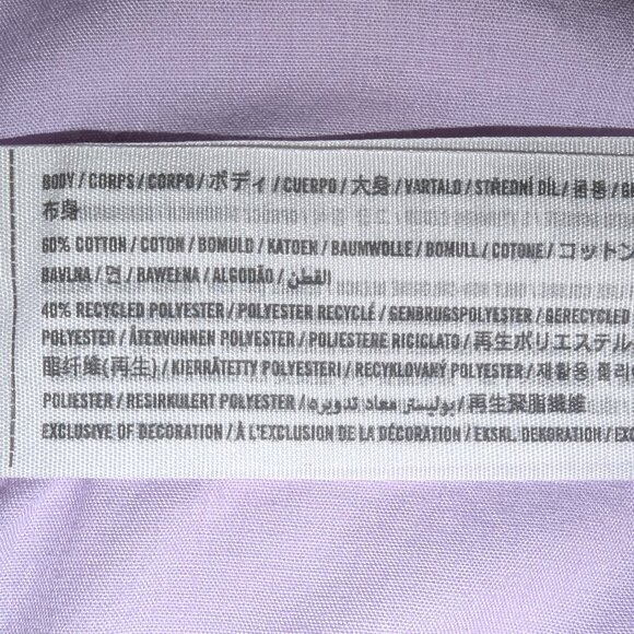 Abercrombie & Fitch | Oversized Poplin Shirt in Lavender | Size Large - Picture 8 of 13